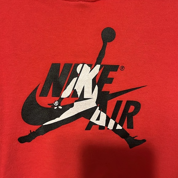 Nike Air Jordan Boys sweatshirt Hoodie Size Small Color Red - Picture 2 of 7